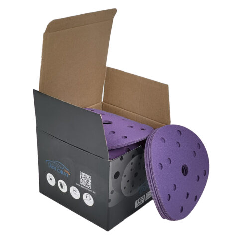Purple Sanding Disc 150mm 15H - Image 3